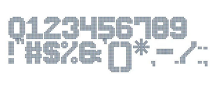 The Led Display St Font OTHER CHARS