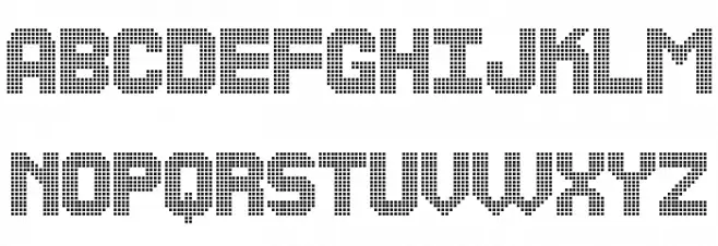 The Led Display St Schriftart Groß
