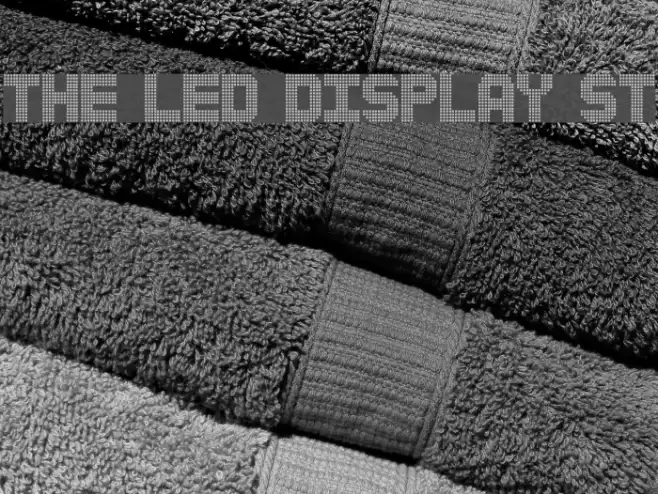 The Led Display St Font examples