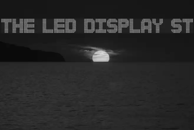 The Led Display St Font examples