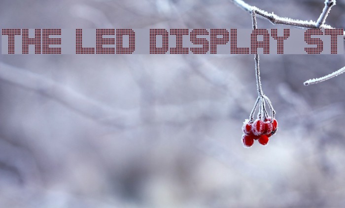 The Led Display St Font examples