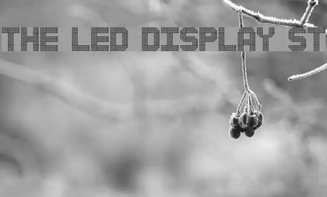 The Led Display St Font examples