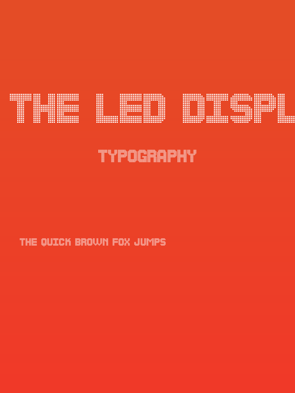 The Led Display St Poster