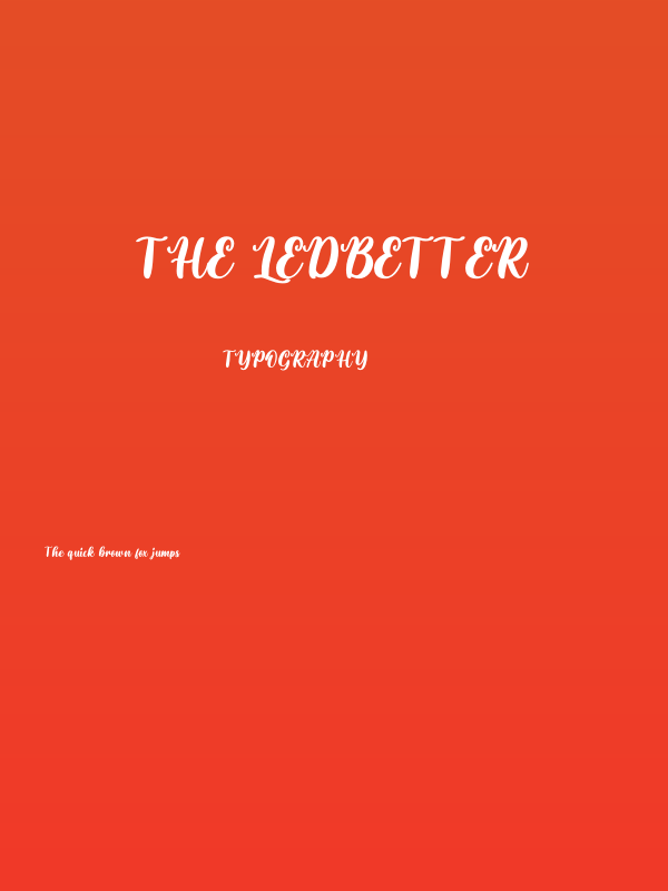 The Ledbetter Poster