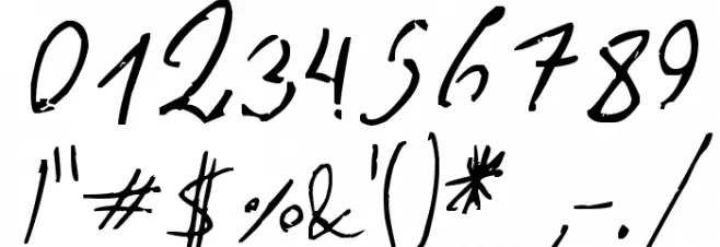 The Left-Handed Cursiva Cursiva Font OTHER CHARS