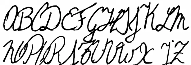 The Left-Handed Cursiva Cursiva Schriftart Groß