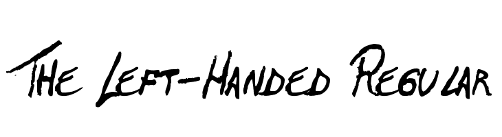 The Left-Handed Regular  Fuentes Gratis Descargar