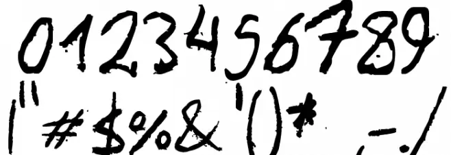 The Left-Handed Regular Font OTHER CHARS