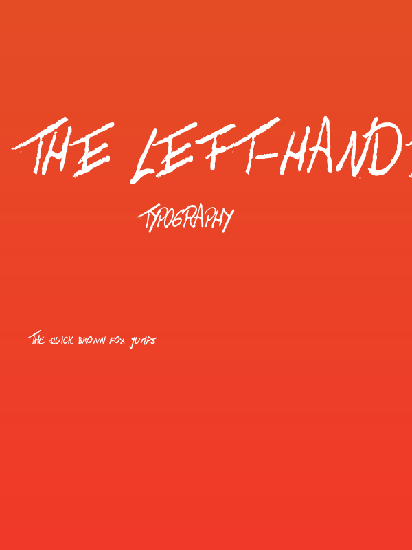 The Left-Handed Regular Poster
