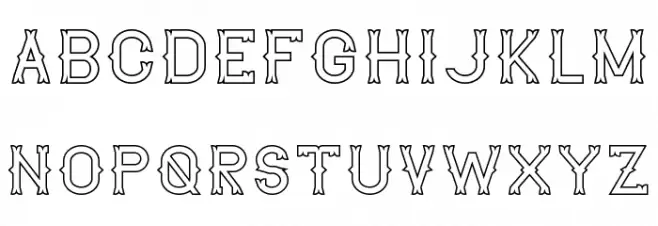 The Lekker DEMO Outline Font OTHER CHARS