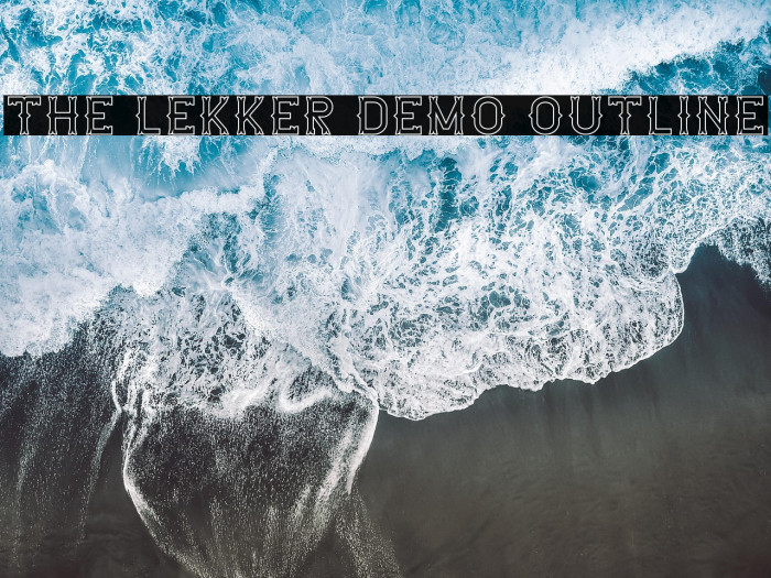 The Lekker DEMO Outline Example 1