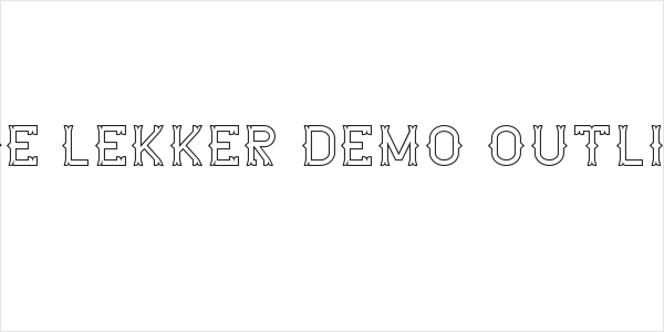 The Lekker DEMO Outline Logo