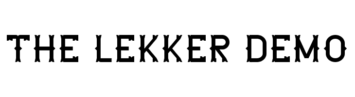 The Lekker DEMO  لخطوط تنزيل