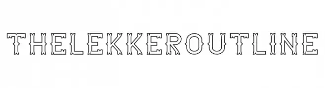 The Lekker Outline  تنزيل الخطوط