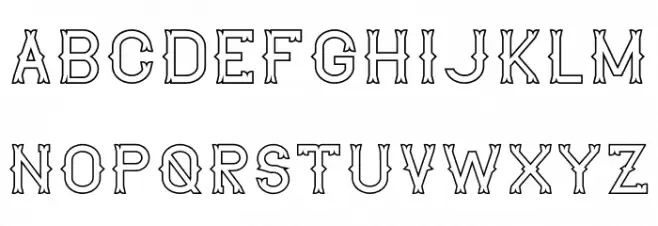 The Lekker Outline Шрифта ВЕРХНИЙ