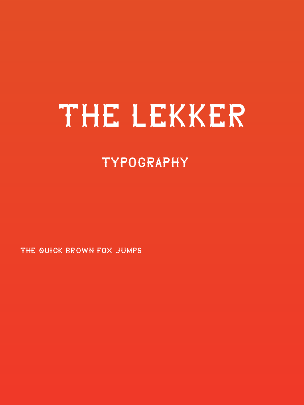 The Lekker Poster