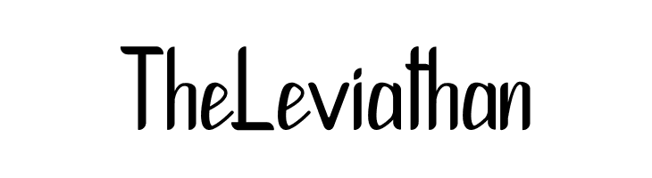 The Leviathan  フリーフォントのダウンロード