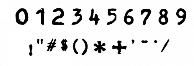 The Libertines Font OTHER CHARS