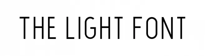 The Light Font  Frei Schriftart Herunterladen