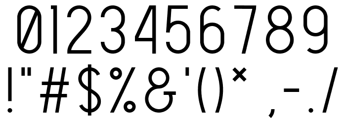 The Light Font Fuentes OTROS CHARS