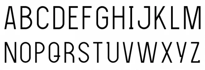 The Light Font Polices MAJUSCULES