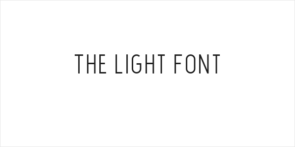 The Light Font Logo