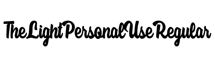 The Light Personal Use Regular  Free Fonts Download