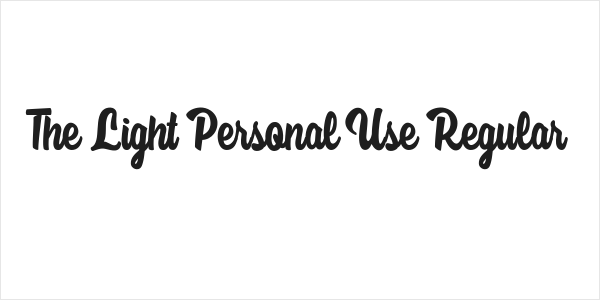 The Light Personal Use Regular Logo