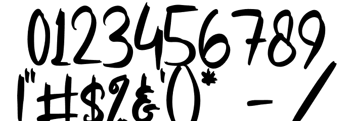 The Limited Font OTHER CHARS