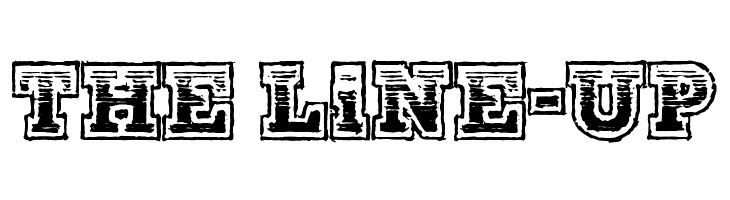 The Line-Up Font
