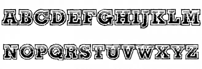 The Line-Up Schriftart Groß