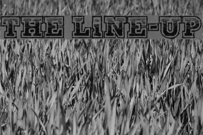 The Line-Up Font examples