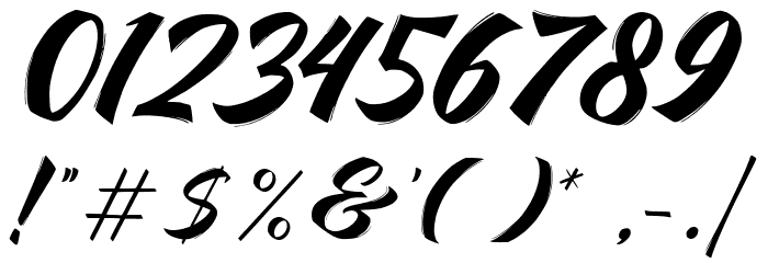 The Liquid Font OTHER CHARS