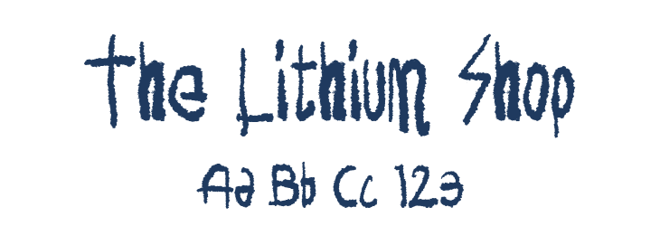 The Lithium Shop Font Preview
