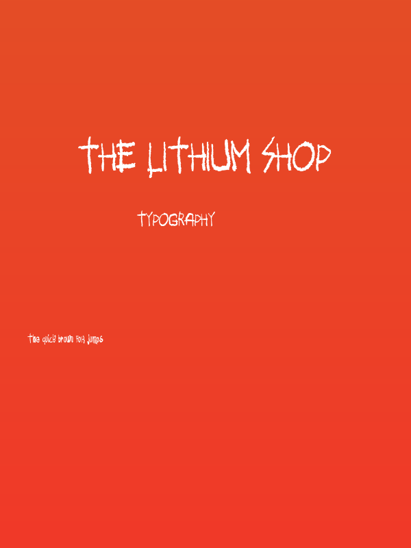 The Lithium Shop Poster