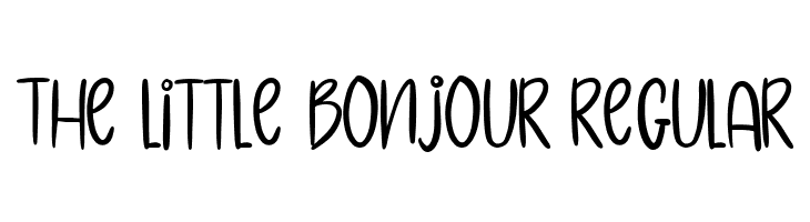 The Little Bonjour Regular  नि: शुल्क फ़ॉन्ट्स डाउनलोड