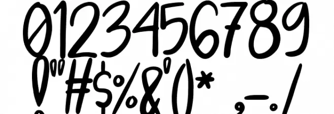 The Little Bonjour Regular Font OTHER CHARS