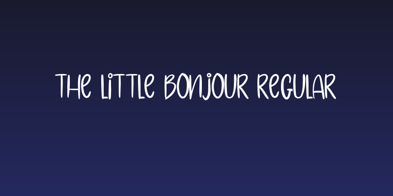 The Little Bonjour Regular Social Header