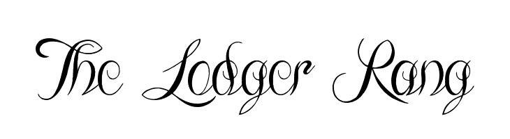 The Lodger Rang Font