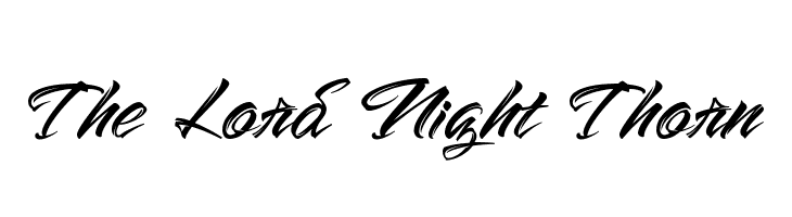 The Lord Night Thorn  Descarca Fonturi Gratis