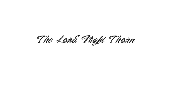 The Lord Night Thorn Logo