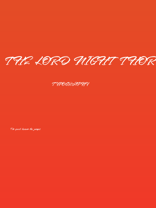 The Lord Night Thorn Poster