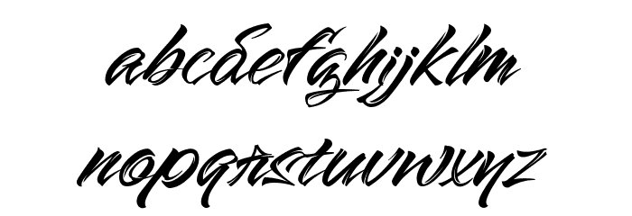The Lord Night Thorn Font LOWERCASE