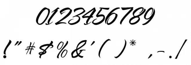 The Lord Night Font OTHER CHARS