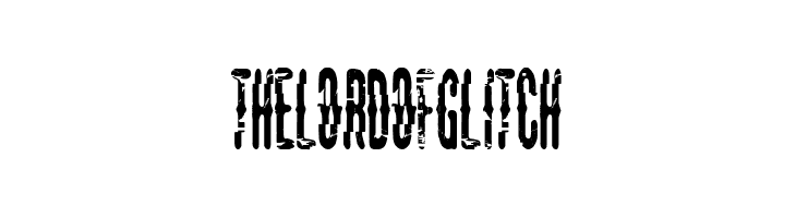 The Lord Of Glitch  Frei Schriftart Herunterladen