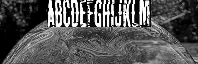 The Lord Of Glitch Font examples