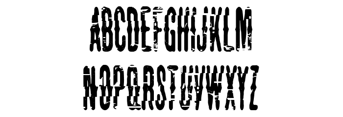 The Lord Of Glitch Font Litere mici