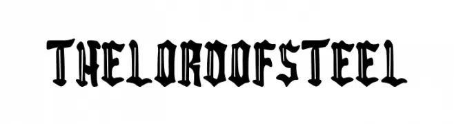 The Lord of Steel  नि: शुल्क फ़ॉन्ट्स डाउनलोड