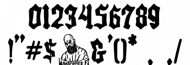 The Lord of Steel फ़ॉन्ट अन्य घर का काम