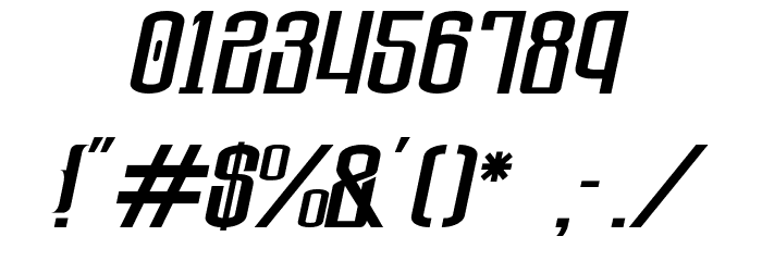 The Lost Canyon Italic Font OTHER CHARS